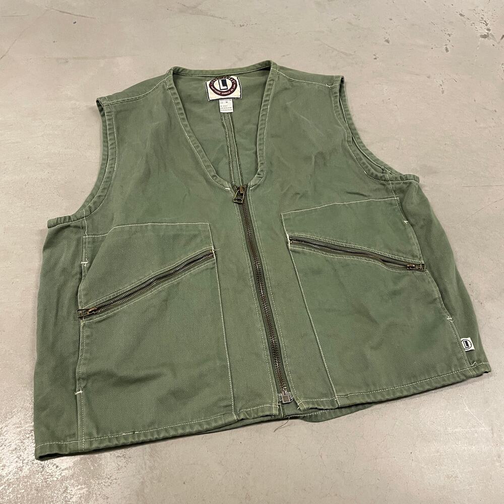vintage 90s zip up legal jeans vest jacket